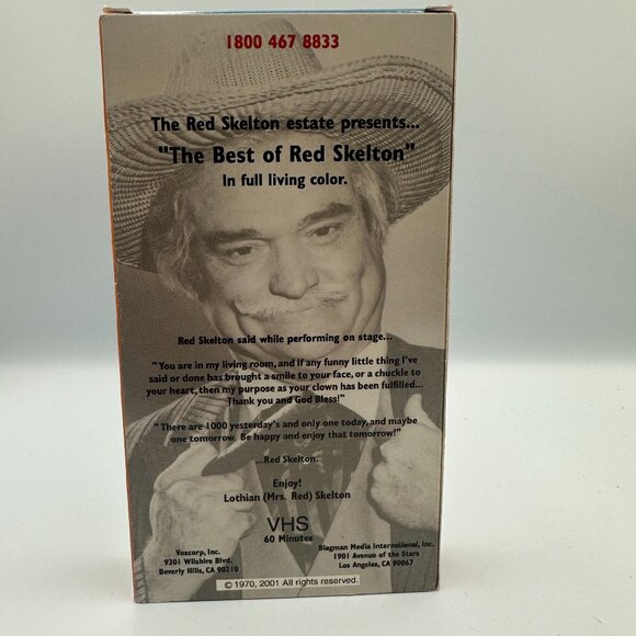 The Best Of Red Skelton Vol. 3 VHS 2001 Authorized Estate Edition - Picture 2 of 3